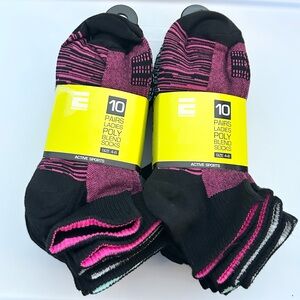 Endurance Woman’s Active Sports Ankle Socks multicolor 20 Pairs